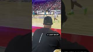 LaVar Ball Cheering on LiAngelo Ball During Summer League Shorts [upl. by Alacim]