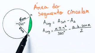 Área do Segmento Circular [upl. by Rihana]