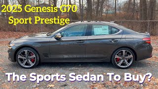 2025 Genesis G70 Sport Prestige The Sports Sedan To Buy [upl. by Aseek254]