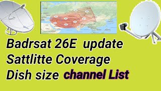 Badrsat 26e Update 2022  Sattlitte frequency  badrsat 26e channel list [upl. by Nerreg]