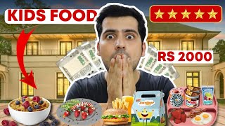 Spending Rs5000 on Kids Menu at Expensive Hotels  Expensive Budget Food Challenge [upl. by Nidak111]