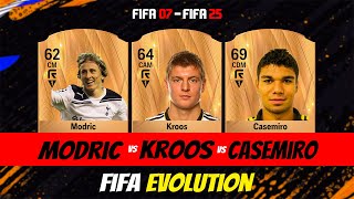 FC25 Modric VS Kroos VS Casemiro FIFA EVOLUTION EA FC 25 😢💔 FIFA 07  FIFA 25 [upl. by Kazue938]