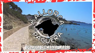 Spain Mallorca Paguera  Romana Beach Walk  August 2024 [upl. by Arza966]