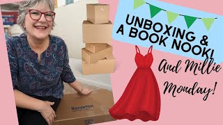 🧵Millie’s Dresses Unboxing amp Book Nook [upl. by Atnovart529]