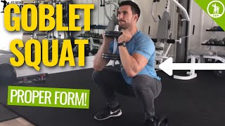 The Goblet Squat Exercise Guide  The Proper Form Sets amp Routine Tutorial [upl. by Risan471]