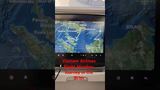 Vietnam Airlines Flight Monitor Journey in the Skies foryou vieatnam aviation shorts views [upl. by Aillicsirp]