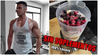 BATIDO CASERO PARA GANAR MASA MUSCULAR  SIN SUPLEMENTOS  ALTO EN PROTEÍNAS [upl. by Faxun]