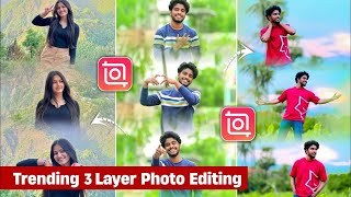 Trending 3 Layer Photo Editing  Viral Instagram Three Layer Photo Editing  New Viral Photo Editing [upl. by Linker]