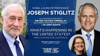 Whats happening in the United States  Joseph Stiglitz Speaking Tour  Sydney [upl. by Maclean571]