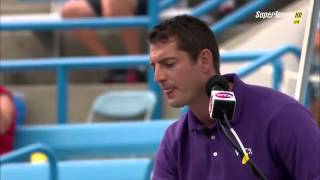 Sleeping chair umpire Richard Haigh in Cincinnati [upl. by Nissensohn868]