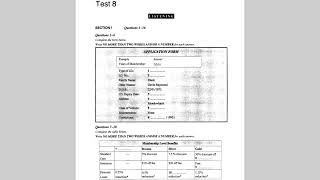 application form ielts listening test with answers2024Hd video [upl. by Linder]