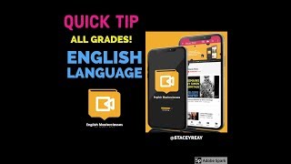 English Language  Top tip [upl. by Enelrad]