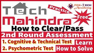 Tech Mahindra Cognitive Test Psychometric Test Tech Mahindra Online  Tech Mahindra 2nd round Test [upl. by Assen]