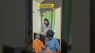 🤪😜Surprise ah ma🤣🤭srisadhu coupleshorts  SadhanaThiagarajan [upl. by Nahguav]