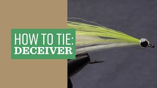 Faux Bucktail Deceiver A Versatile Indestructible Saltwater Fly and Simple to Tie [upl. by Endres]