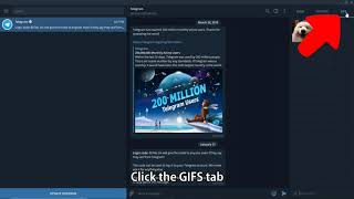 How to Share a GIF with Telegram on PC or Mac [upl. by Atinoj]