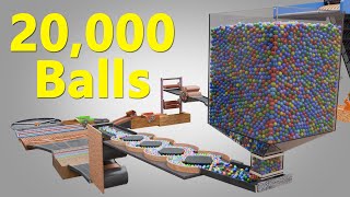 20000 Colorful Balls Marble Run Loop animation V21 [upl. by Adil405]