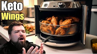 Perfect Air Fryer Garlic Parmesan Chicken Wings  Keto Perfection [upl. by Cookie]