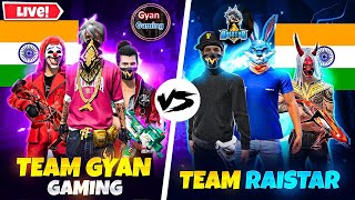 FREE FIRE LIVE👻GYAN GAMING VS RAISTAR💀GARENA FREE FIRE freefirelive shorts [upl. by Sucy762]