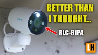 Reolink RLC81PA Review  4K 180° Pan Tracking Security Camera [upl. by Gine429]