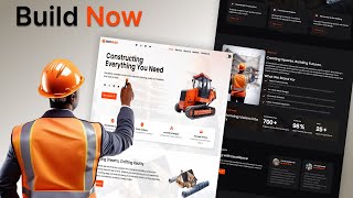 Animated construction company website with React  GSAP  Beginners friendly [upl. by Rednal424]