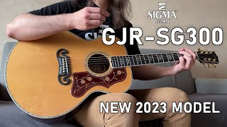 SIGMA GJRSG300 jumbo  Review of a brand new 2023 acoustic guitar model [upl. by Neladgam]