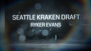 SEATTLE KRAKEN DRAFT RYKER EVANS  ROUND 2 PICK 35 [upl. by Artekal281]