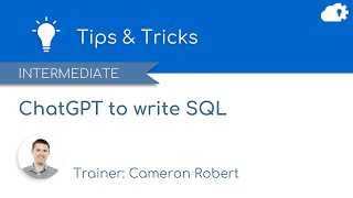 Use ChatGPT to write SQL in Salesforce Marketing Cloud [upl. by Nnagem]