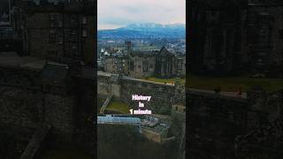 Edinburgh Castle History in 1 minute shaluarunvlogs shorts history [upl. by Lraed]