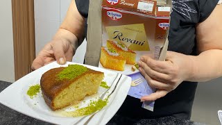 Hazır Revani Nasıl Yapılır  Dr Oetker Revani Tarifi  Öğrenci Kolay Tatlı Tarifleri [upl. by Camala]