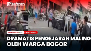 Aksi Heroik Warga di Bogor Kejar Komplotan Maling [upl. by Auhsot]