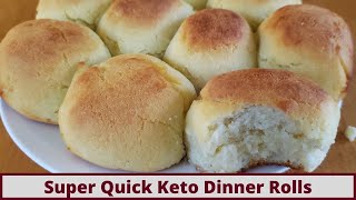 Quick And Delicious Keto Dinner Rolls Nut Free And Gluten Free No Yeast [upl. by Zeculon]