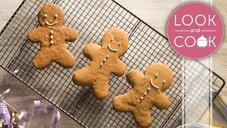 Gingerbread Man Recipe  Look and Cook step by step recipe  How to make Gingerbread Man Recipe [upl. by Caye]