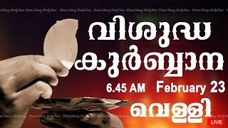 Holy Mass I Malayalam Mass I February 23 I Friday I Qurbana I 645 AM [upl. by Rheba]