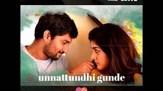 Unnattundi gunde song Love whatsapp status [upl. by Desma207]