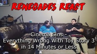 Renegades React to Cinema Sins  Everything Wrong With Toy Story 3 in 14 Minutes or Less [upl. by Treboh]