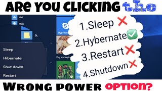 Shut Down vs Restart vs Sleep vs Hibernate [upl. by Frech851]