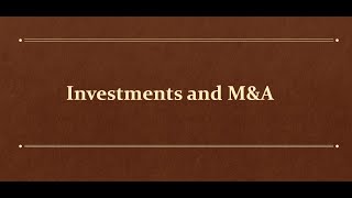 2630 Framework for Investment and Merger amp Acquisition cases [upl. by Fattal601]