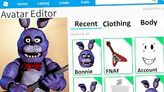 MAKING BONNIE FNAF a ROBLOX ACCOUNT Five Nights at Freddys [upl. by Powder]