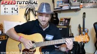 ≈ Speedtutorial 90 Sek Lesson ≈ Sportfreunde Stiller Applaus Applaus  Deutsch Gitarren Tutorial [upl. by Rosalyn]