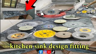 how to fitting sink in kitchen  kitchen sink design fitting  kitchen sink design 2024 [upl. by Etteniuqna]