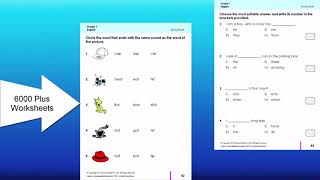 Grade 1 English Worksheets  Class 1 6000 plus Math amp English Worksheets wwwgrade1to6com [upl. by Ruffin670]