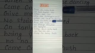 Hush 🧡 Lala Sadii music song lyrics shorts 🎶 🎶🎵 [upl. by Carmel]