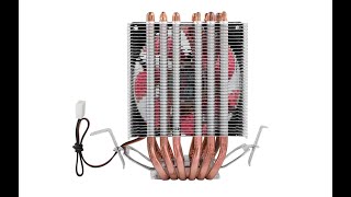 My ASHATA 92MM Red CPU Cooler 6 Heatpipe Review [upl. by Christie110]