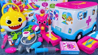 8 Minutes Satisfying with Unboxing Cute Pinkfong Ambulance Playset Doctor Toys ASMR  Review Toys [upl. by Yrrac13]