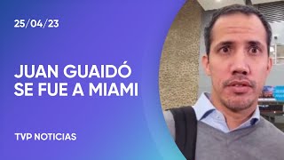 El líder opositor venezolano Juan Guaidó se fue a Miami [upl. by Gausman]