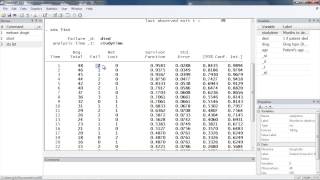 How to calculate the KaplanMeier survivor and NelsonAalen cumulative hazard functions with Stata® [upl. by Silra310]