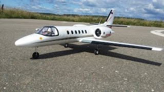 Радиоуправляемый самолет Dynam Cessna 550 Turbojet  Полеты [upl. by Alyson893]