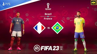 FIFA 23  France Vs Brazil  FIFA World Cup 2022 Final Qatar  PS5™ 4K  Next Gen [upl. by Susejedairam]