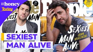 John Krasinski crowned Peoples Sexiest Man Alive  9Honey [upl. by Erapsag]